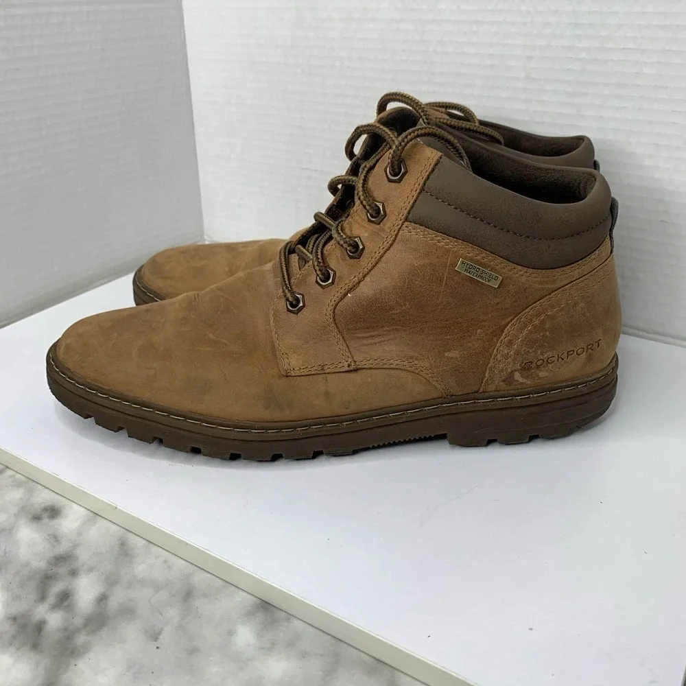 Rockport Men's Rugged Bucks Waterproof Boot Boston Tan